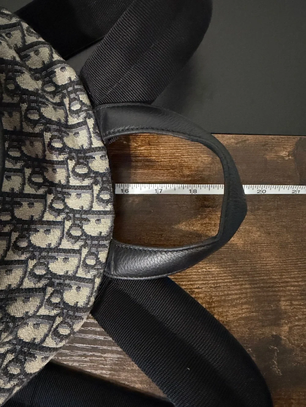 Dior Rider Backpack in Blue Oblique Canvas (MSRP $2900)